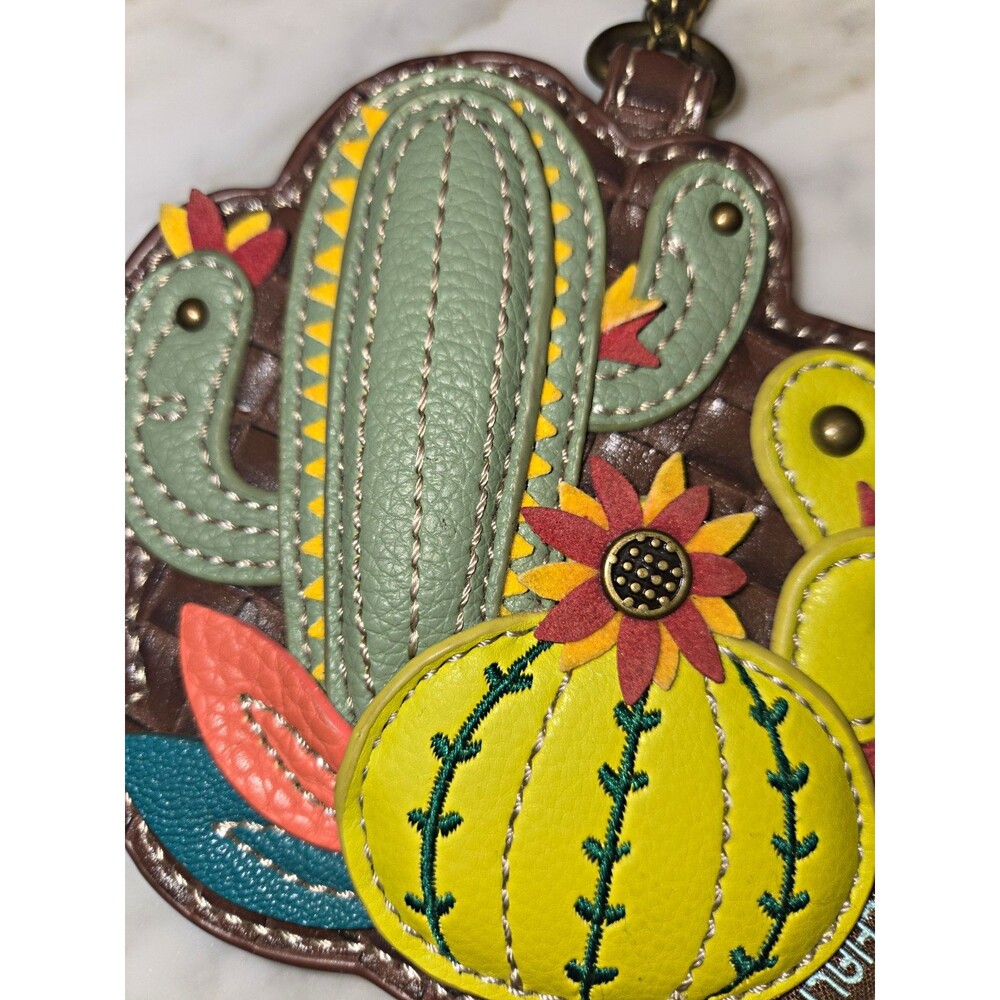 Chala Cactus Keyring Coin Purse Southwest Whimsical Garden